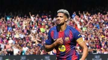 أراوخو يمنح برشلونة هدف التقدم في شباك رايو فاليكانو ضمن منافسات الدوري